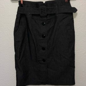 💜💜 Dalia Collection Belted ButtonUp Skirt Size 6